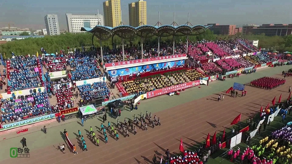 航拍工大校运会